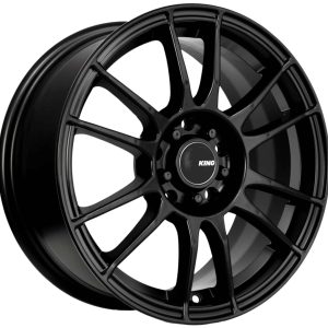 King 17x7 CIRCUIT 4x100 & 4x114.3 SATIN BLACK +40