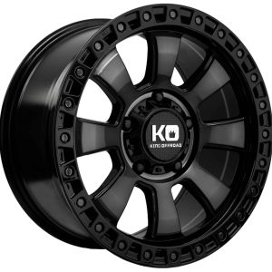 King 17x9 ARMOR 5x150 GLOSS BLACK - BLACK TINT +40