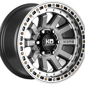 King 17x9 SNATCH 5x150 MACHINED FACE LIGHT GUNMETAL +40