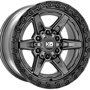 King 17x9 TITAN 6x130 & 6x139.7 MATTE TITANIUM - BLACK LIP +12