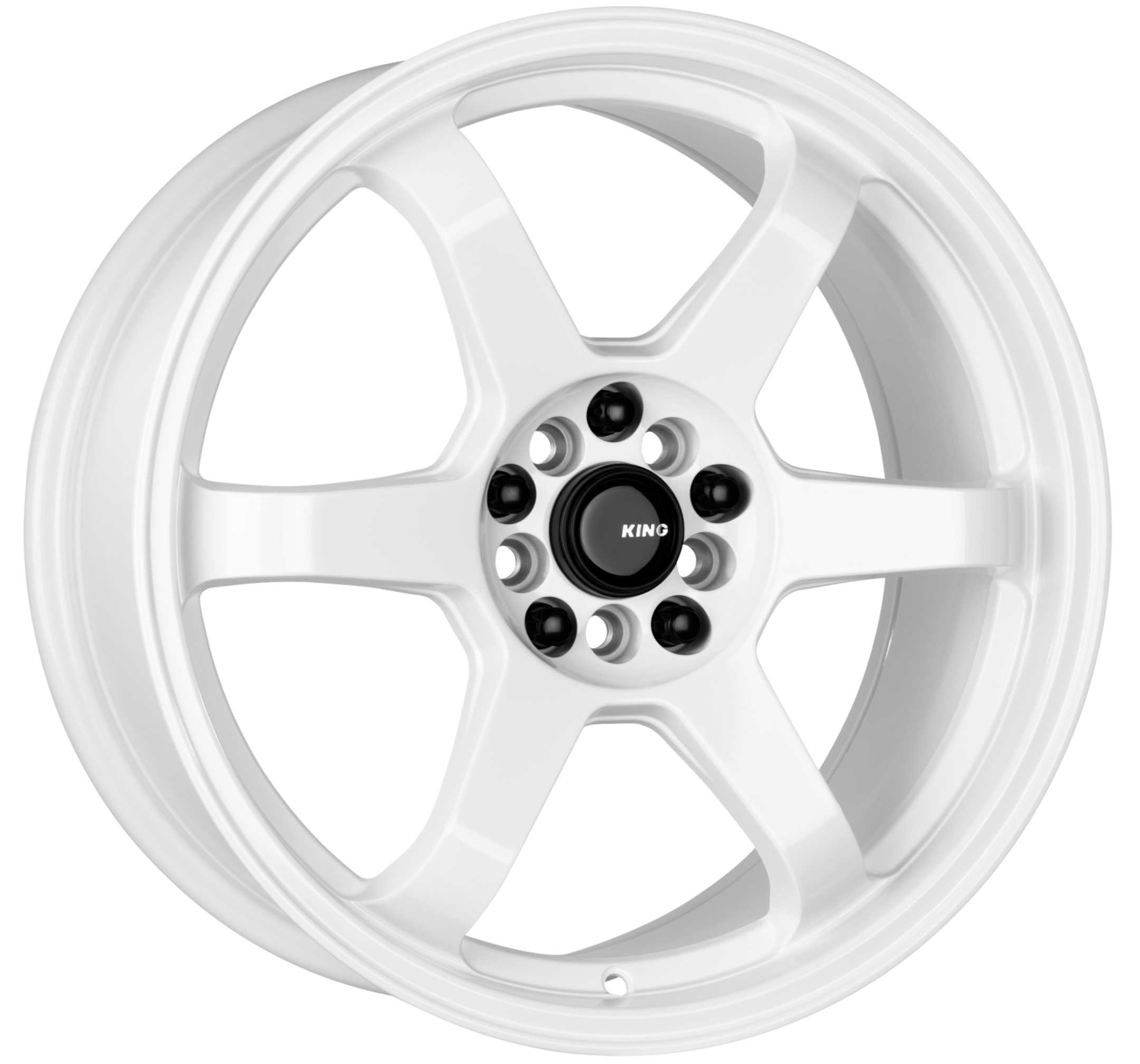 King 18x8 SHIFT 5x100 & 5x114.3 GLOSS WHITE +40