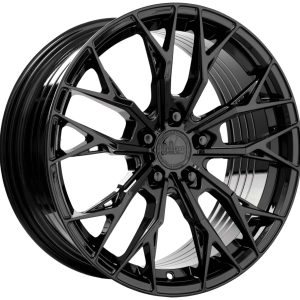 King 18x8 CARBON 5x112 BLACK GLOSS +40