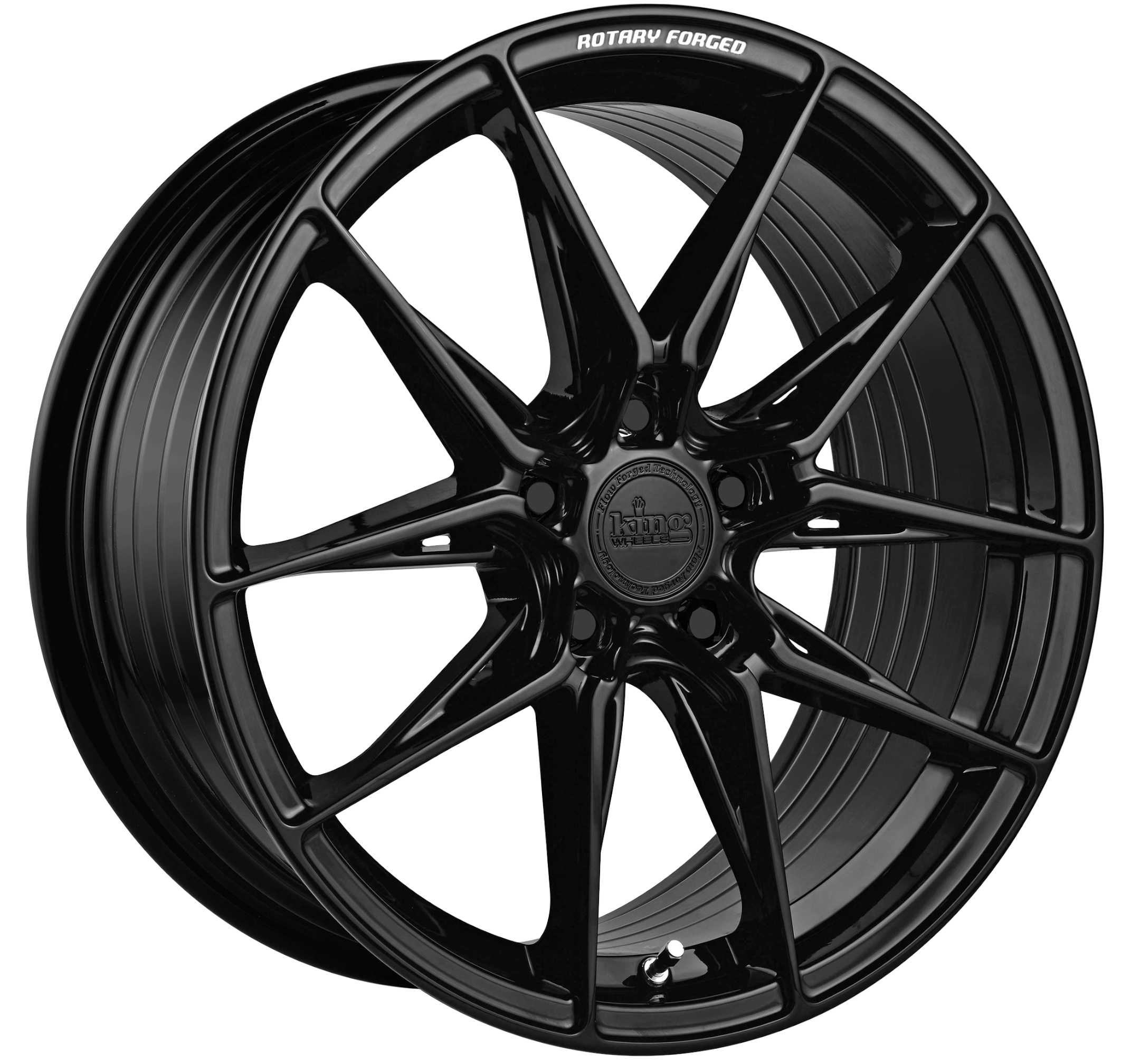 King 18x8 TOXIN 5x114.3 BLACK GLOSS +43