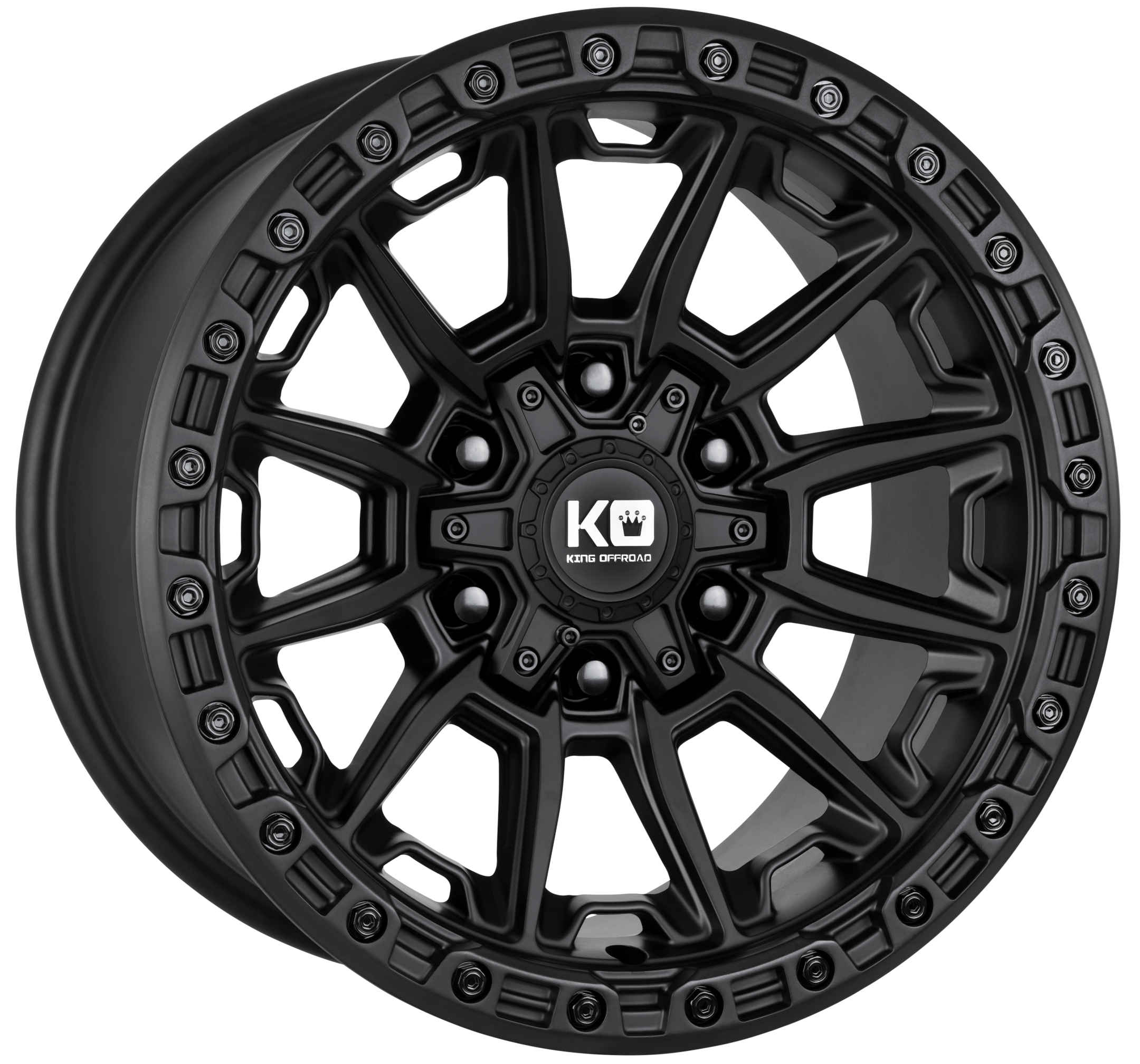 King 18x9 WARRIOR 6x135 & 6x139.7 SATIN BLACK +12