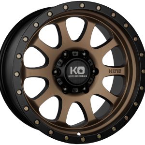 Created with GIMP King 18x9 HURRICANE 2 6x139.7 DARK BRONZE SATIN BLACK LIP ZINC BOLTS +12