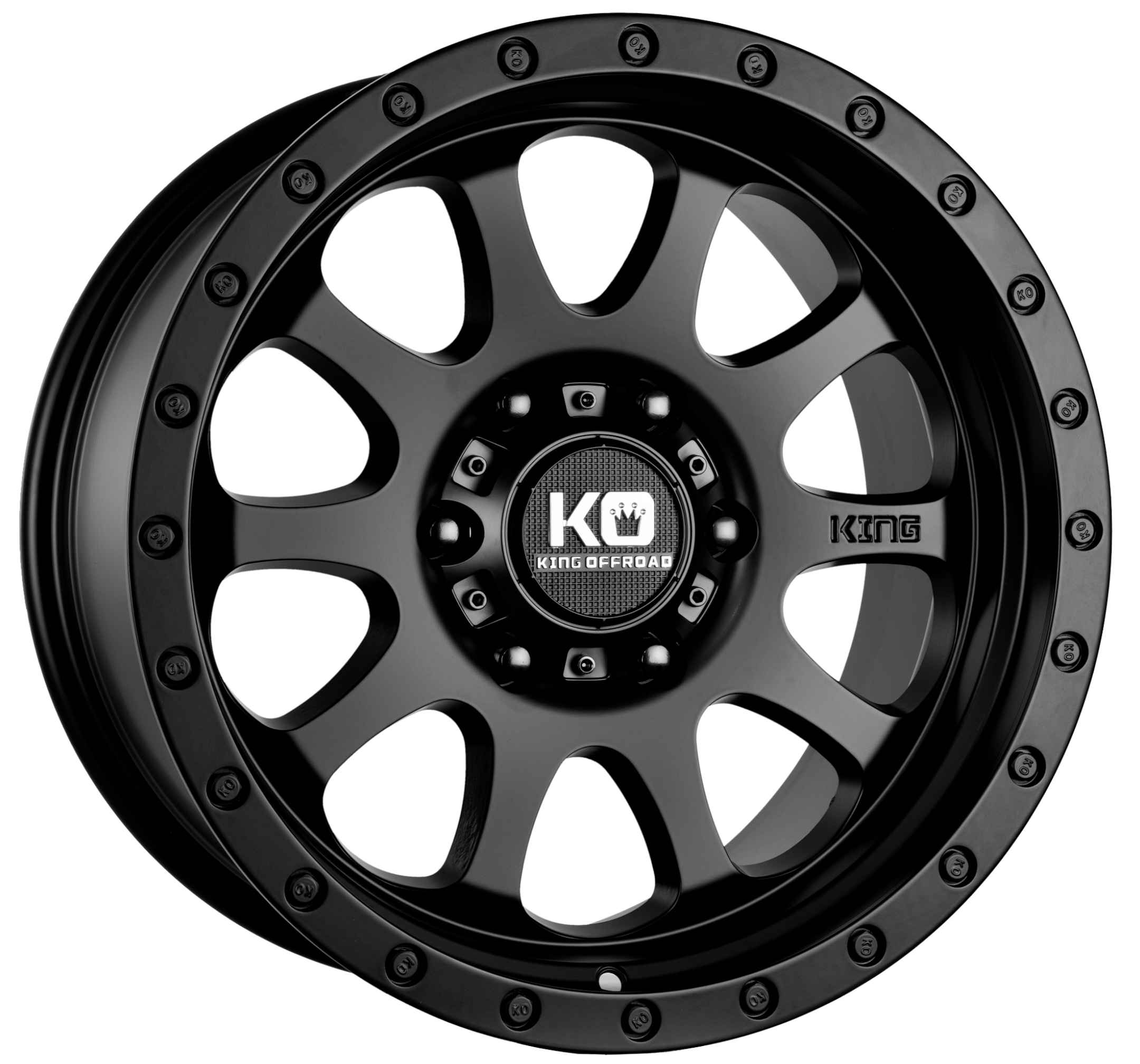 King 18x9 HURRICANE 2 6x139.7 BLACK SATIN +35
