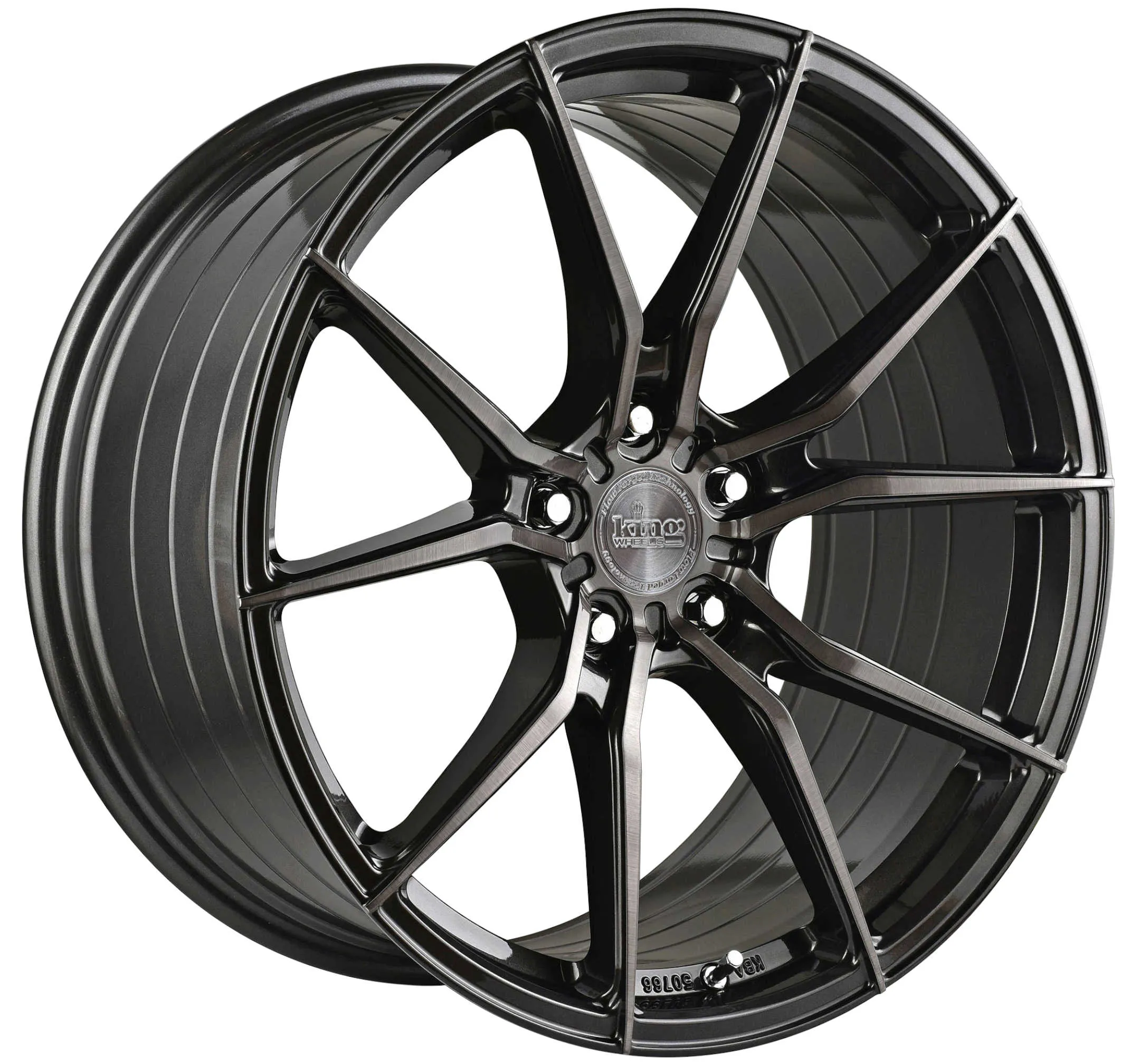 King 19x8.5 VENOM 5x114.3 GUNMETAL BRUSHED +35