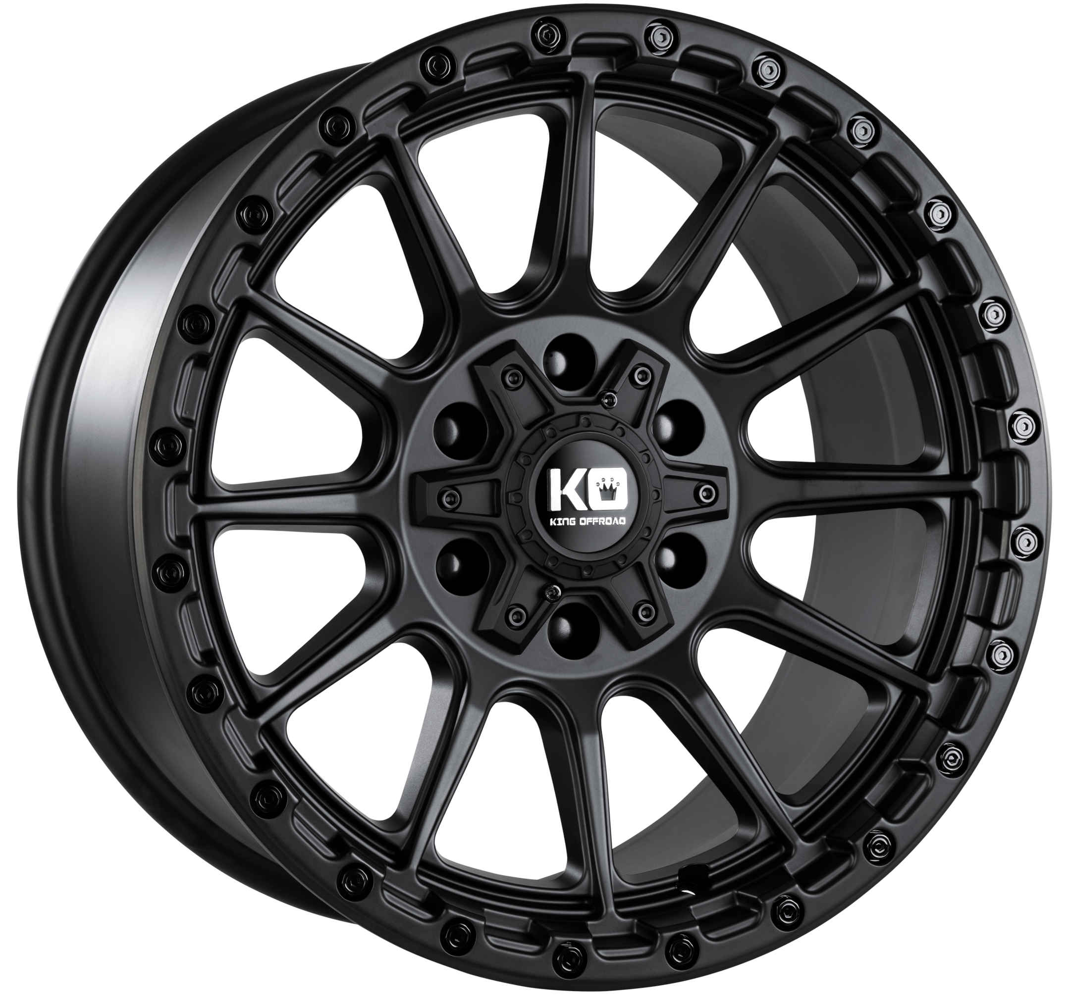 King 20x9 TACTIC 5x127 & 5x139.7 SATIN BLACK +12