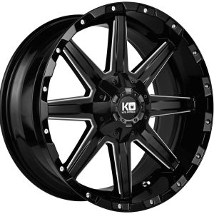 King 20x9 BLADE 6x139.7 GLOSS BLACK MILLED +0